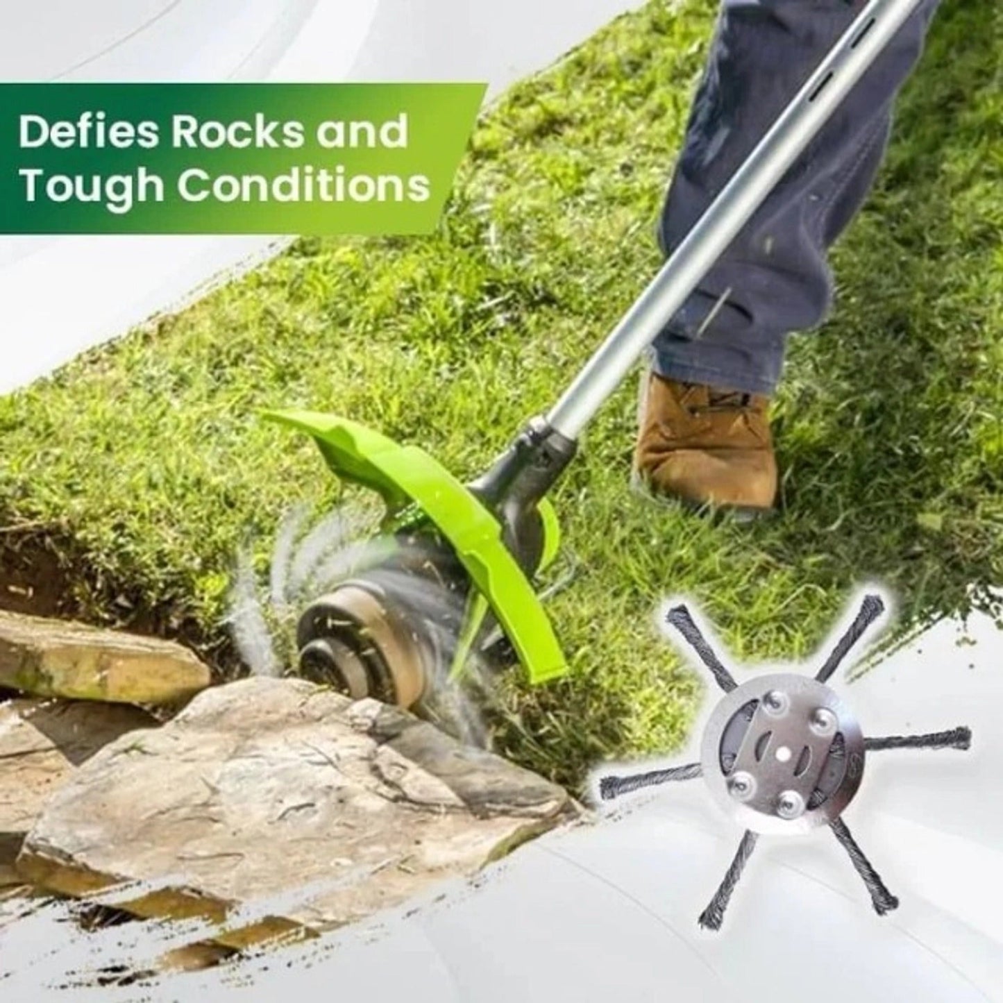 🔥BUY 2 GET 1 FREE 👨🌾6 inch Steel Wire Brush Cutter Trimmer Head