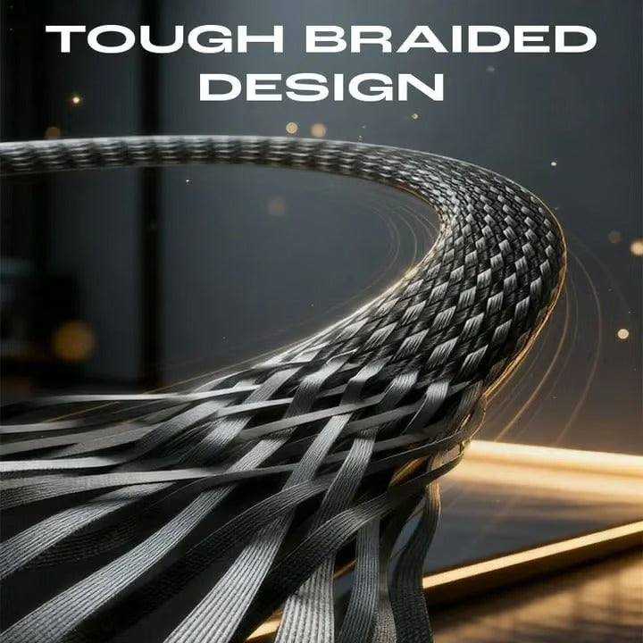 ⚡Official Authorized |🔥 2-in-1 Invisible Holder Charger Cable - 240W Fast Charging Cord with Built-In Phone Stand